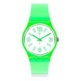 Reloj Swatch Electric Frog Gg226 Color De La Correa Verde Color Del Bisel $$$ Color Del Fondo
