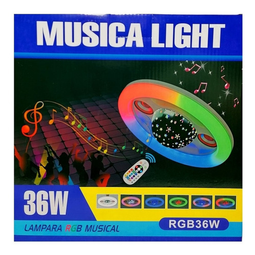 Ampolleta Led Bola Disco Parlantes Bluetooth