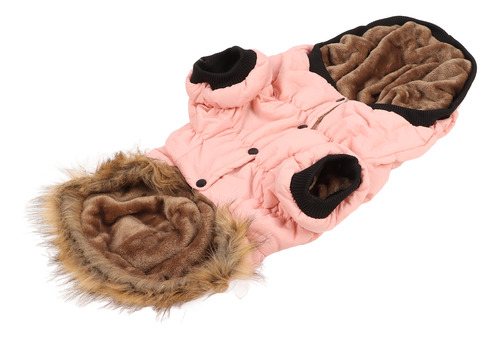 Chaqueta De Plumón Con Capucha Para Perro, Doble Capa, Espes