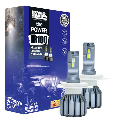 Kit Luces Iron The Power Ir100 Csp Led Chip Super Canbus
