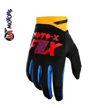 Jm Guantes Fox Dirtpaw Mx Enduro Motocross Azul Rojo Amarill