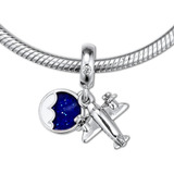 Dije Charm Para Pulsera Pandora Avión Viaje Cielo