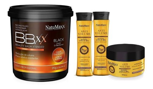 Btx Black Natumaxx + Kit Banana Aveia E Mel