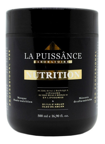 La Puissance Máscara Argan Ácido Hialurónico Nutrición 500ml