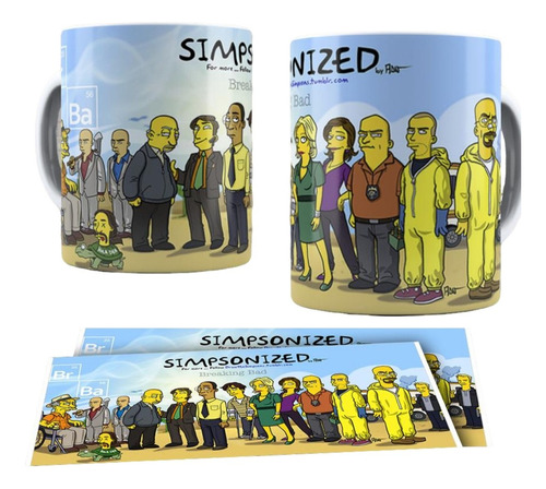 Caneca Breaking Bad Elenco Seriado Presente  Porcelana