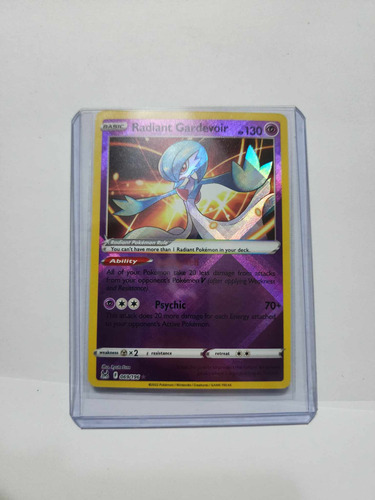 Tarjeta Carta Pokemon Go Violet Pikachu Radian Gardevoir Tgc