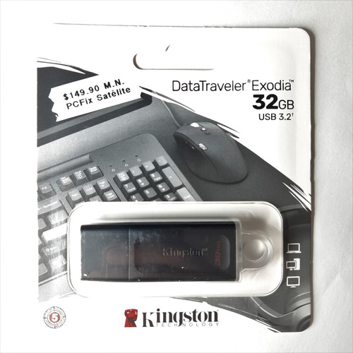 Memoria Usb Kingston Datatraveler Exodia Dtx/32 32gb Negro