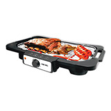 Churrasqueira Elétrica Portátil Grelha Removível Bandeja Coletora Fame Grill Grande 220v 2000w