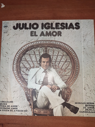 Disco Vinilo De Julio Iglesia  El Amor  Año 1975