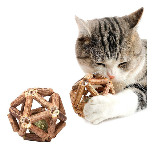 Juguete Catnip Ball Gatos Pelota Matatabi Interactivo