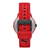 Reloj De Poliuretano Puma Para Hombre Reset V2, Color: Rojo 