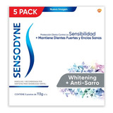 Pack 5 Pastas Dentales Sensodyne Whitening + Anti-sarro 113g