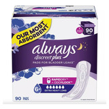 Always Discreet Plus Toalla Femenina Caja Con 90 Ct