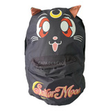 Mochila Gato Sailor Moon Luna Kawaii Antirrobo Escolar