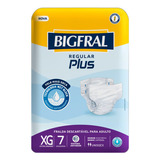 Fraldas Para Adultos Descartáveis Bigfral  Regular Plus Xg X 7 U