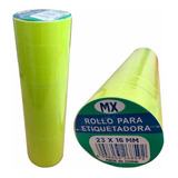 Rollos X 10000 Etiquetas Fluo Etiquetadora Motex 2316 Doble