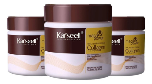 Mascara Karseell Collagen Importada Maca Power 3 Unidades.