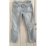 Pantalón Jeans Levi´s 524 Usado Skinny Mujer T. 29 C/detalle