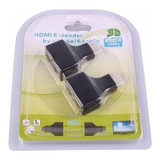 Adaptador Alargue Hdmi Por Utp - Extension 30 Mts - Burzaco