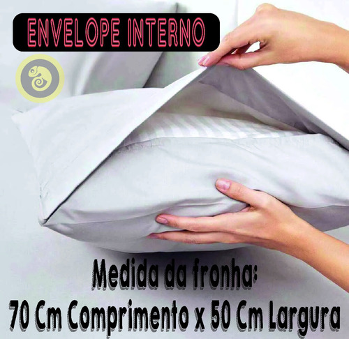 Kit 10 Fronhas Avulsas Barata 100% Algodão 200 Fios Cor Branco Liso