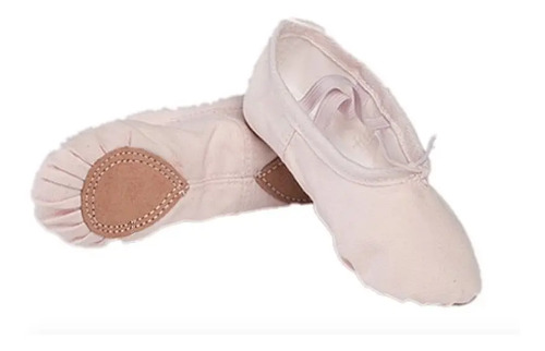 Media Punta Ballet Lona Y Gamuza Niña Niño Dama Caballero