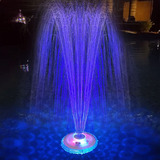 Fuente De Piscina Flotante Con Espectaculo De Luz Subacuatic