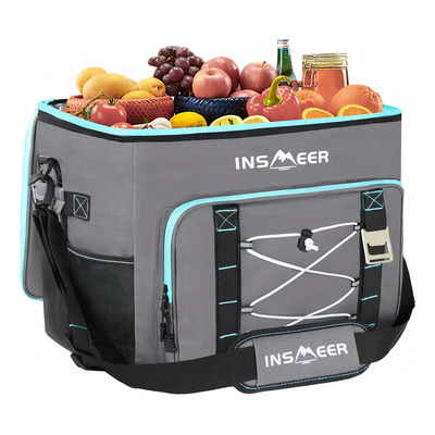 Hielera Grande 55 Litros Bolsa Térmica Para 90 Latas Llelerras Color Turquesa con Bandolera | Envío gratis