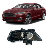 Grade Farol Milha Ford Fusion 2013 2016 Preto Brilhante Le