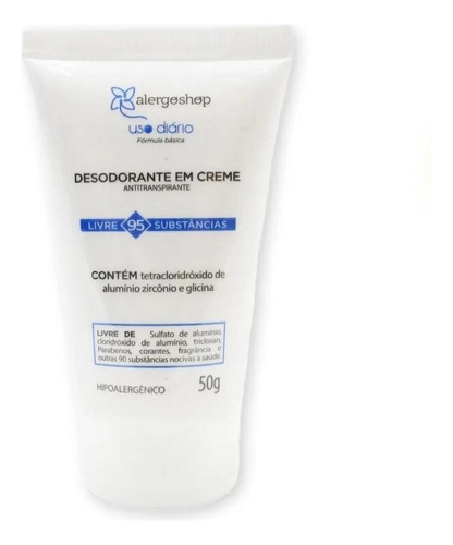 Antitranspirante Em Creme Alergoshop Desodorante Antialérgico Em Creme Alergoshop 20000 L