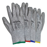 Guantes Anticorte N4 Hdpe Poliuretano Fibra Vidrio En 388 