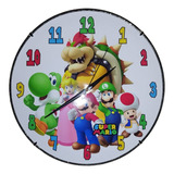 Relojes Murales Infantiles Super Mario 30 Cms