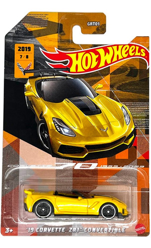 Carrinho Hot Wheels Corvette 70 Anos - 2019 '19 Corvette Zr1