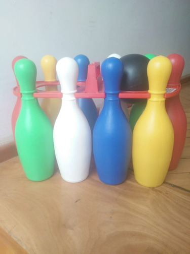 Juego De Bowling Plastico Colorido Para Niños