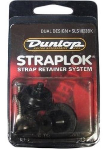 Straplock Dunlop Negro Candado Seguros Tahali Guitarra, Bajo