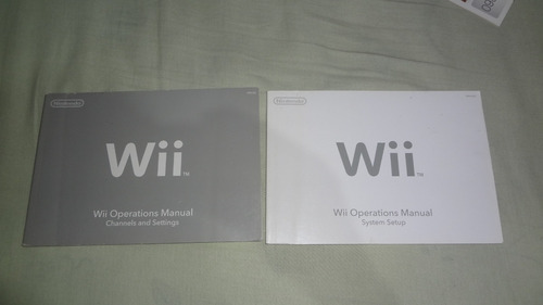 Apenas O Manual Original Do Console Nintendo Wii