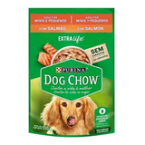 Alimento Dog Chow Salud Visible Sin Colorantes Para Perro Adulto De Raza Mini Y Pequeña Sabor Salmón En Sobre De 100g