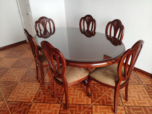 Comedor 6 Puestos, Madera Cedro. Usado, Negociable.