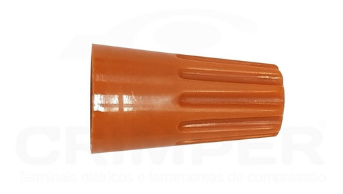 Conector Emenda Torção 1,5 Á 6,0mm Laranja (100pçs) Crimper