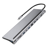 A*gift 12 En 1 Usb C Docking Station Lector De Tarjetas Sd