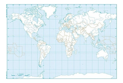 5 Mapas Planisferio Escolares N°3 División Politico