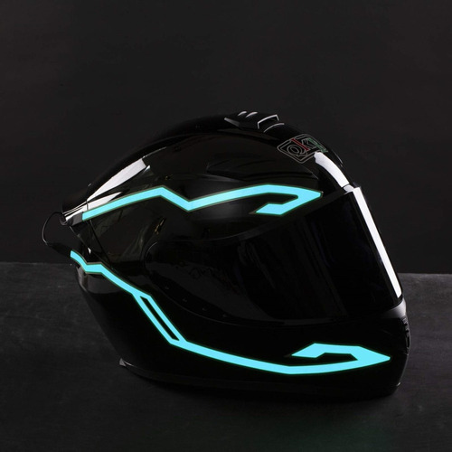 Cinta De Luz Fría Para Casco De Motocicleta, 4 En 1, Led Lum