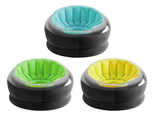 Sillon Puff Inflable Individual Interior Exterior 1.12 Mts