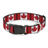 Buckle-down Cat Collar Breakaway Canada Flags 8 To 12 Inches