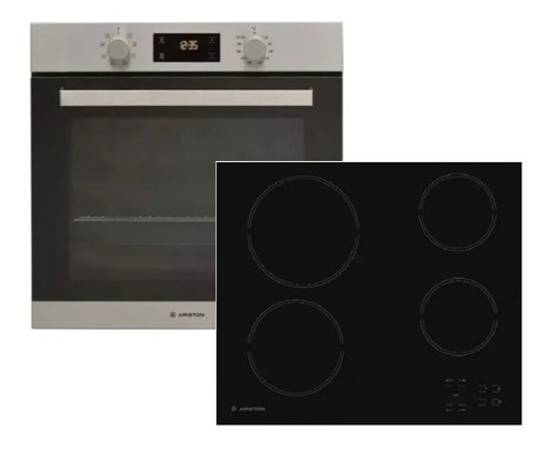 Combo Ariston Horno Electrico Fa3 540 Anafe Hr611 60cm