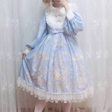 Vestido Clásico De Lolita Para Mujer Kawaii Retro Princess M