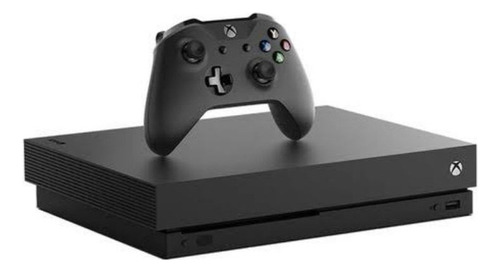 Microsoft Xbox One X 1tb Standard Cor  Preto + 1 Controle Envio Hoje