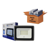 Reflector Led Luminaria 50w 4500lm Potente Exterior 20 Pzas