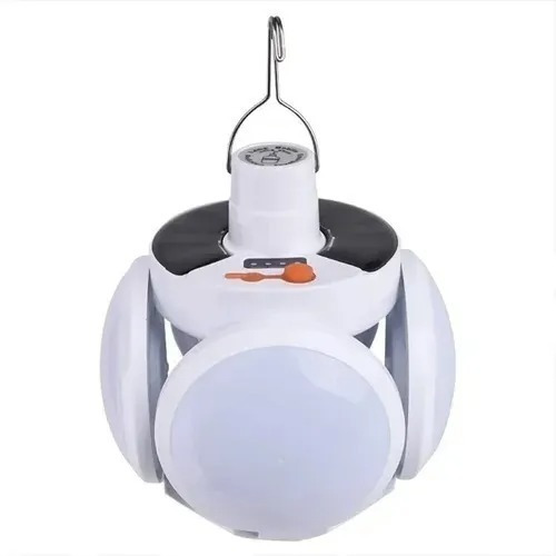 Lámpara Camping Ultrabrillante Bombilla Led Solar Emergencia Color Blanco