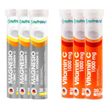 Magnesio 350 Mg + Zinc ( 3) + Vitamina C 1000 Mg (3)-pack 6u