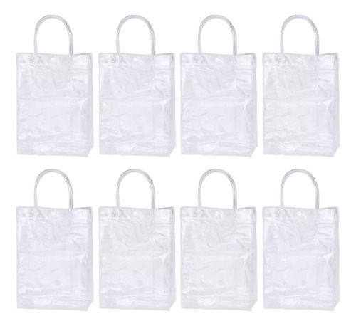 Bolsa De Regalo De Boda Con Asa Transparente, 10 Unidades